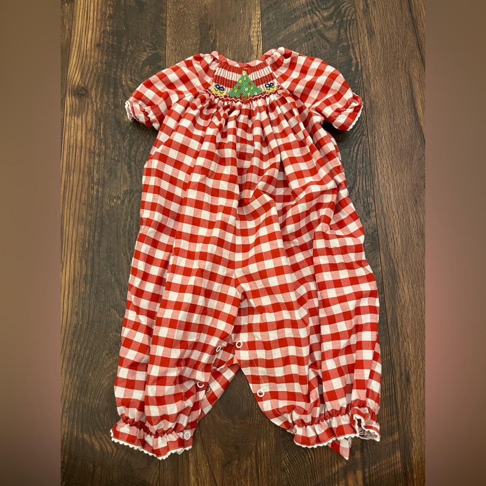 Smocked Christmas Tree Longall